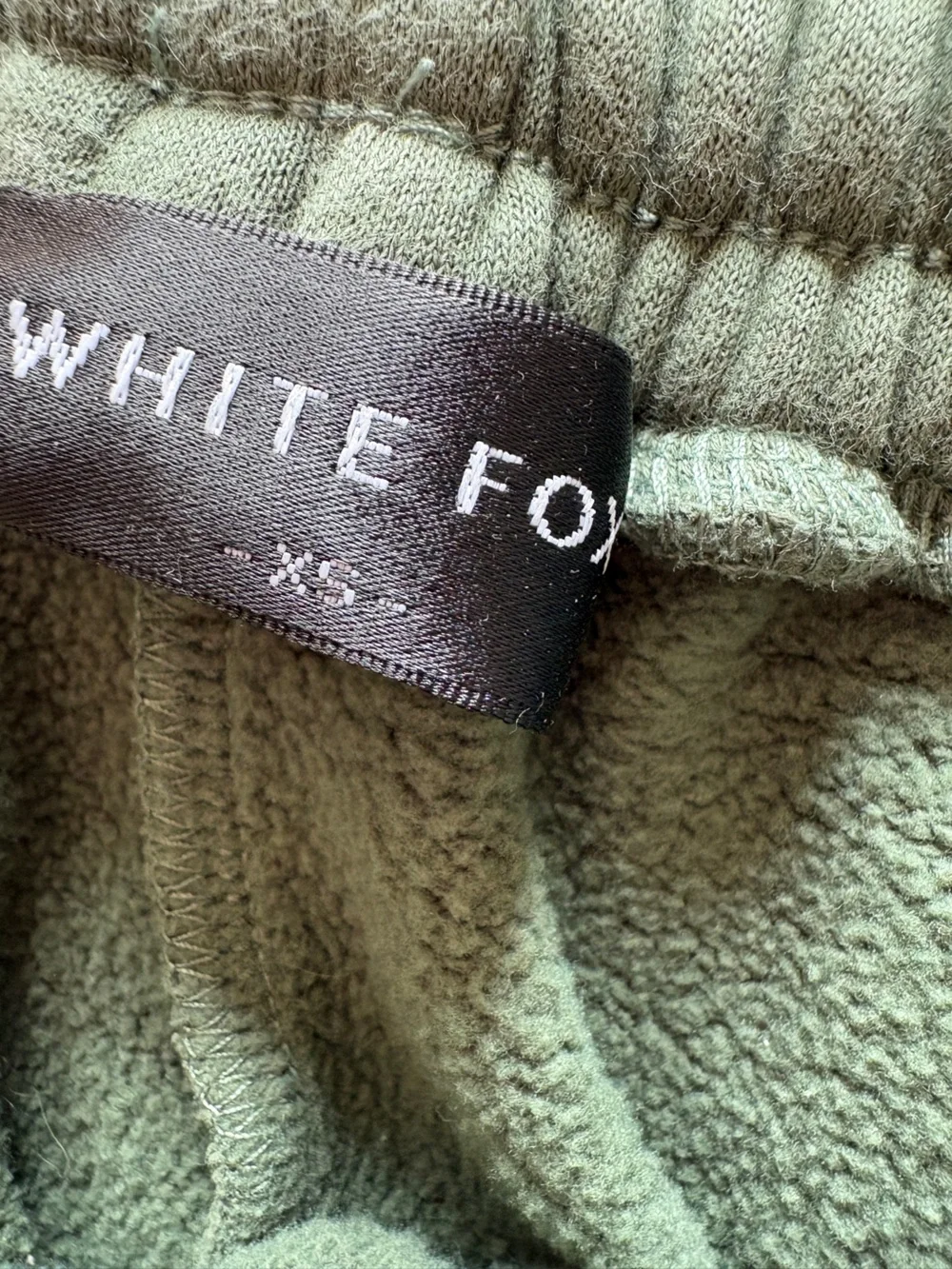 White Fox Sport sz XS Green Offstage Fleece Lounge Shorts Athletic Bottoms